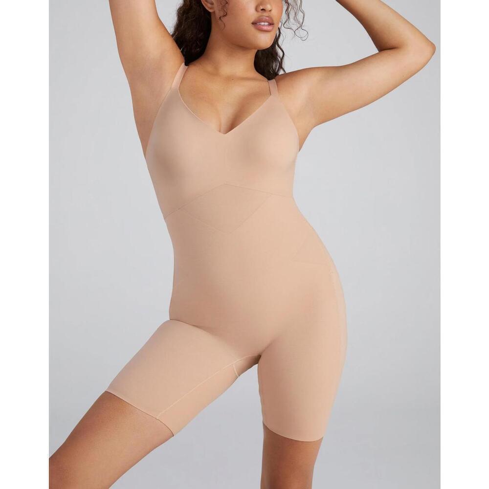 Honey Love XL Mid-Thigh Bodysuit Shape wear Plus Size Wedding Guest/Bridesmaid